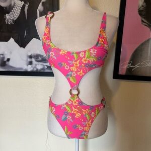 Kulani Kinis Pink Floral Swimsuit